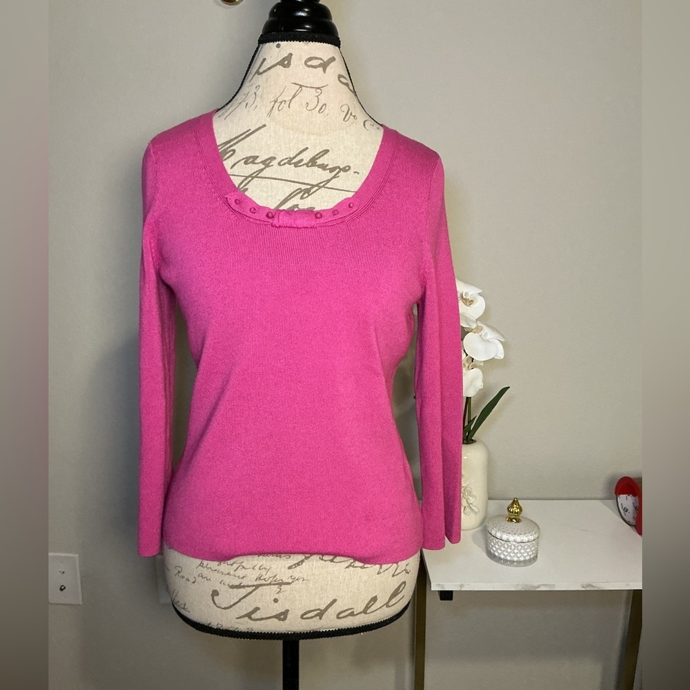 Sigrid Olsen Pink Sweater top